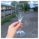 Customised Champagne Flute