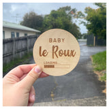 Mini Engraved Wooden Announcement and Name Plaques
