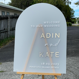 Acrylic Wedding Signage