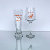 Personalised Anniversary or Wedding Glass Set - The FoilSmith