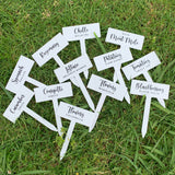 Reusable Veggie Garden Name Sign: Personalised Acrylic Garden Stakes